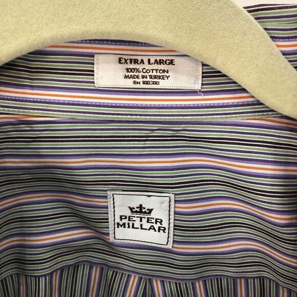 Peter Millar Size Extra Large (XL) Long Sleeve Striped - Picture 3 of 5